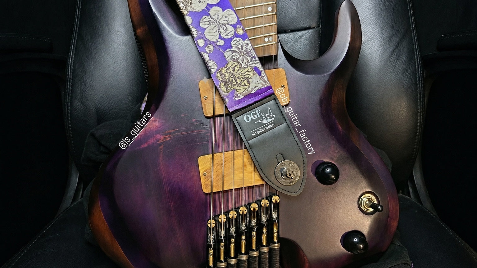 YitanPro guitar fitted with an Obi Guitar Factory strap